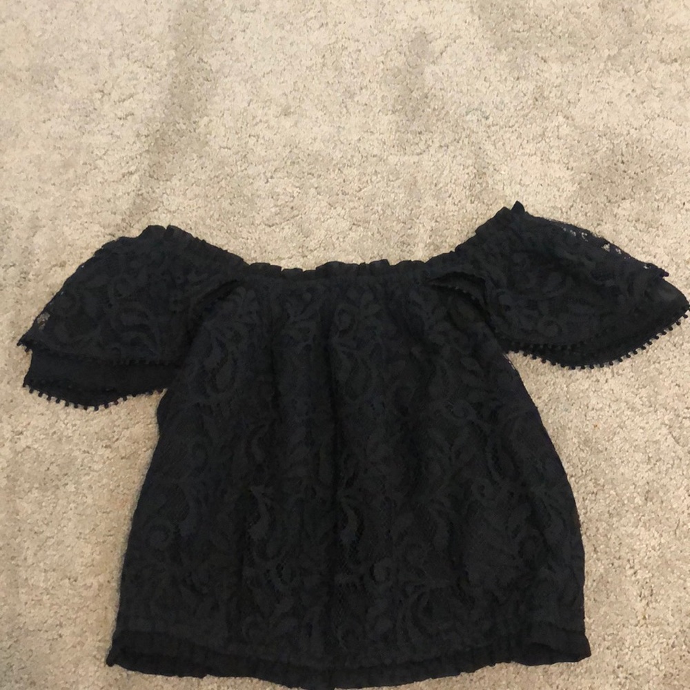 Off the shoulder crop top